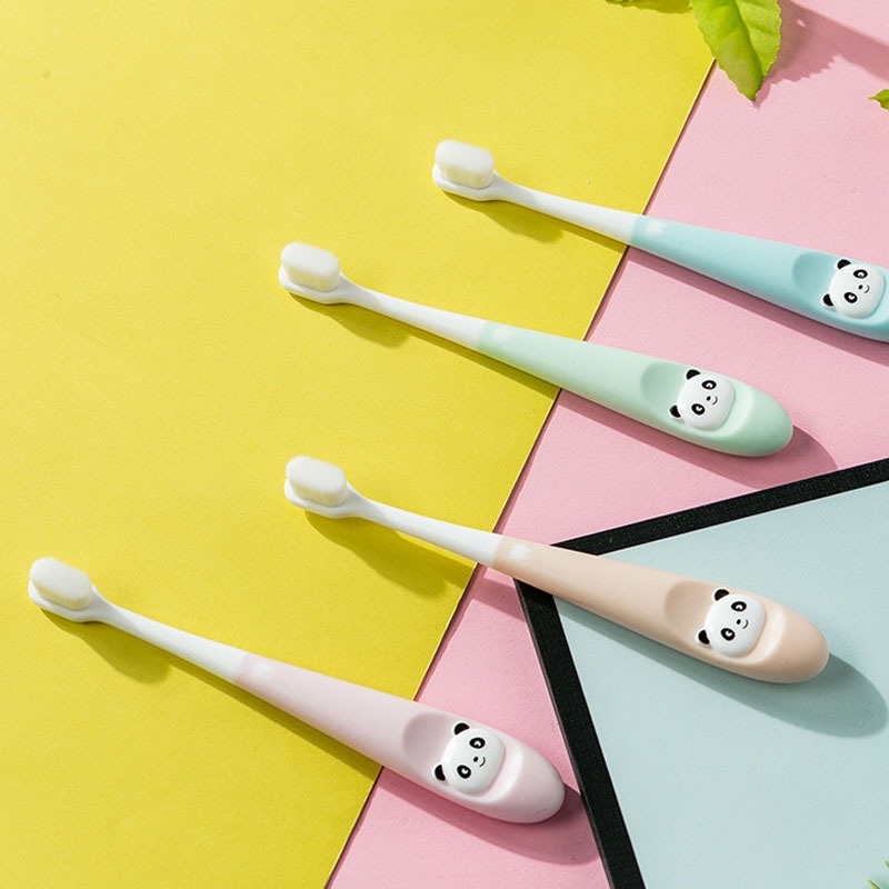 ACCFASHIONMURAH Sikat Gigi Anak Bayi Training Toothbrush Bulu Halus Lembut Aman Karakter Panda Lucu Real Pict