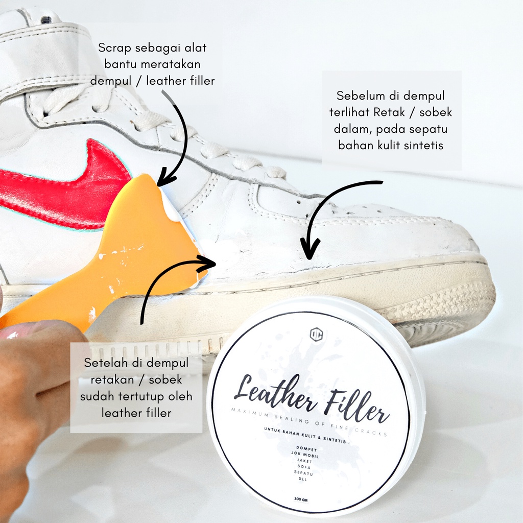 Dempul Kulit Leather Filler Dr Collor