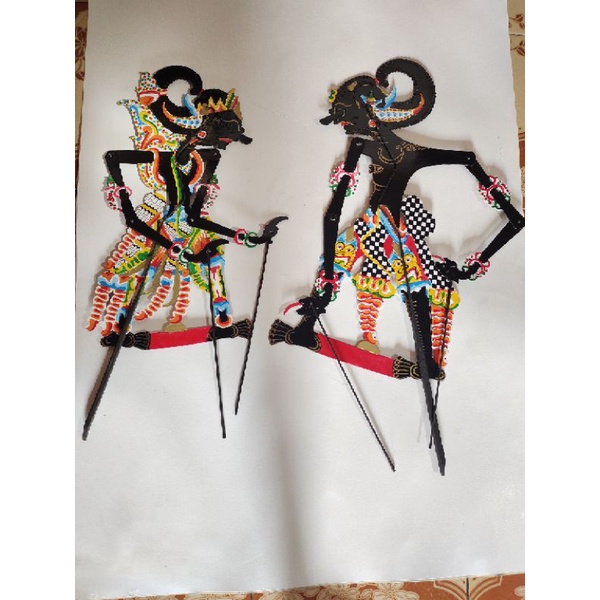 tokoh wayang kertas duplex Bima Werkudara gatutkaca
