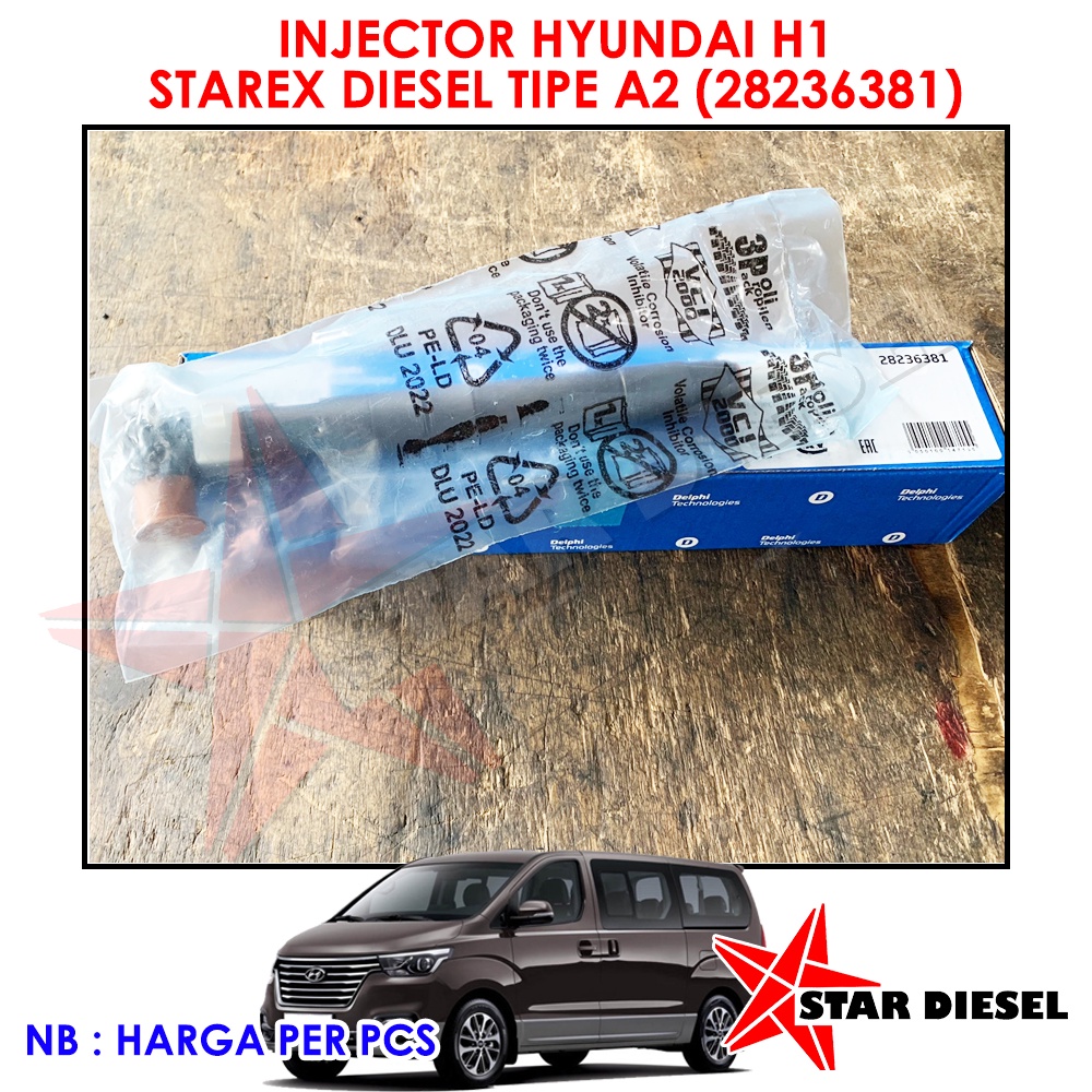 INJECTOR HYUNDAI H1 STAREX DIESEL TIPE A2 (28236381) HYUNDAI H1 A2 INJECTOR