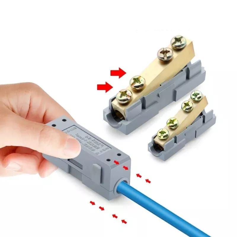 Konektor Kabel Terminal Block Paralel Seri Sambungan Kabel Blok Krustin 32A 60A 80A 120A