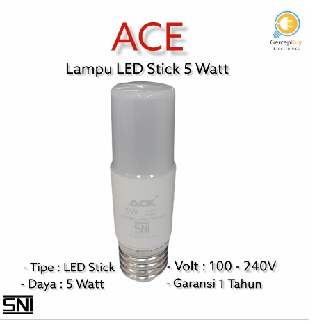 Lampu LED Stick ACE 5 watt Putih