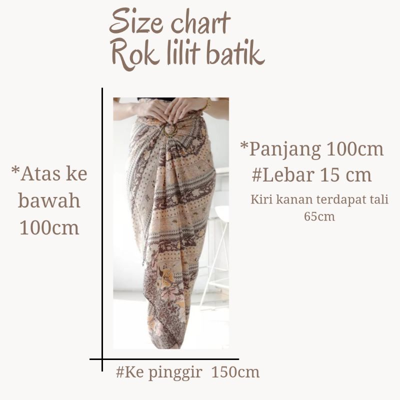 Rok lilit batik | batik wrap skrit | bawahan kebaya