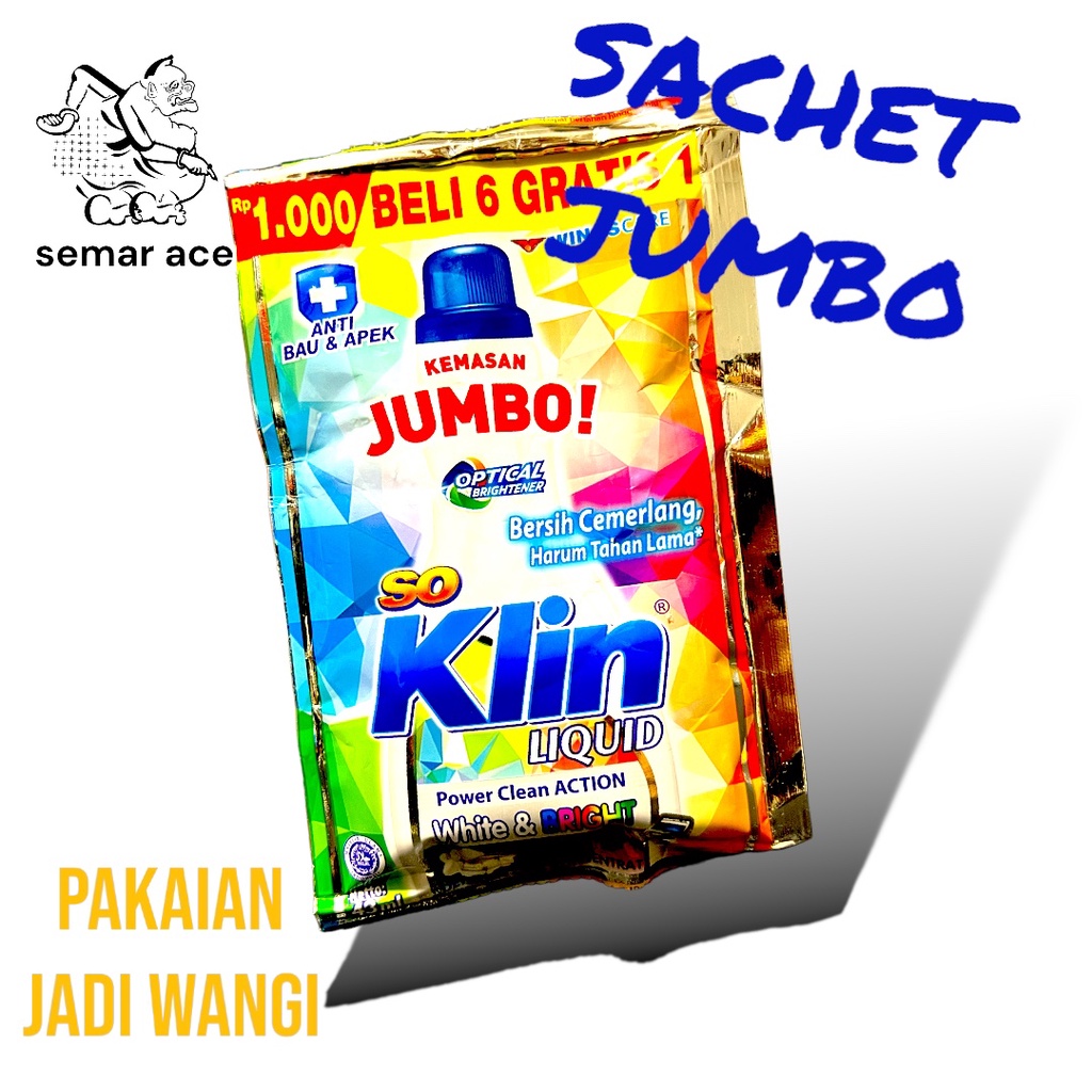 SOKLIN CAIR LIQUID 1 RENCENG ISI 6 SACHET