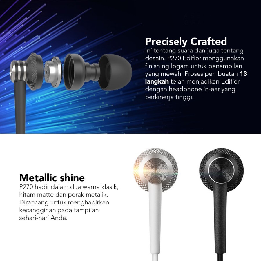 Earphone Edifier P270 with Mic