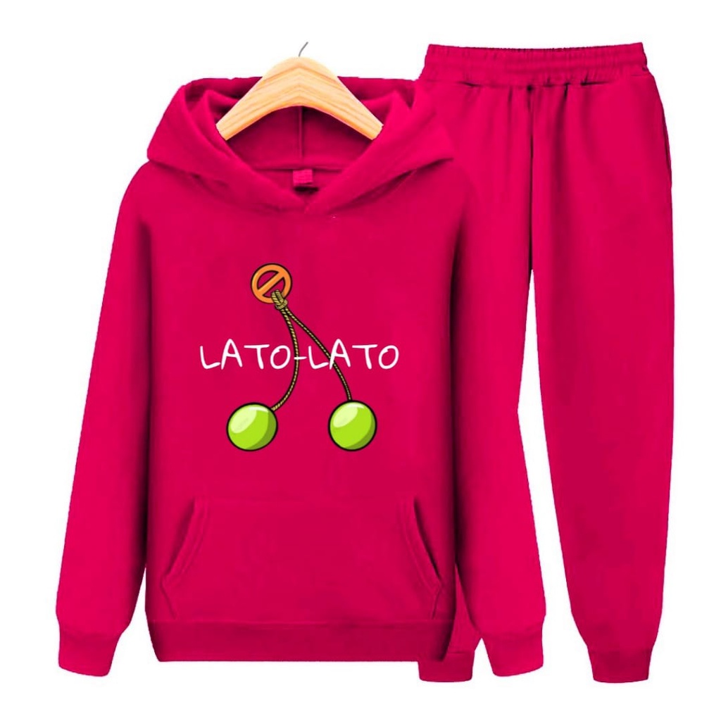 Setelan Anak Lato-Lato Sweater Hoodie Size S, M , XL, XXL