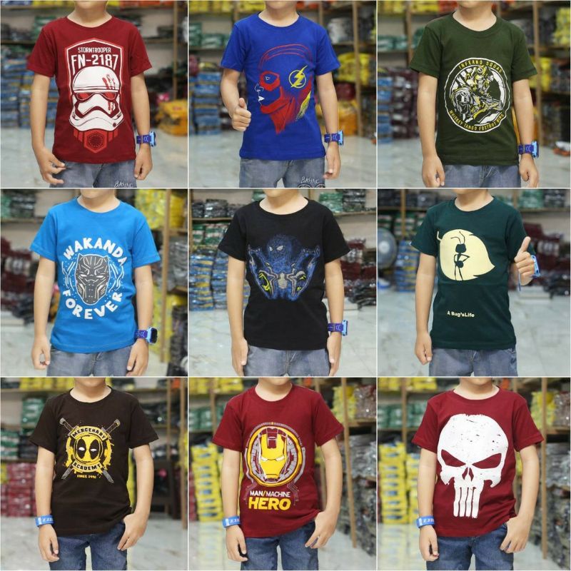 BAJU ANAK  GRADE B SIZE L KAOS ANAK DISTRO MURAH