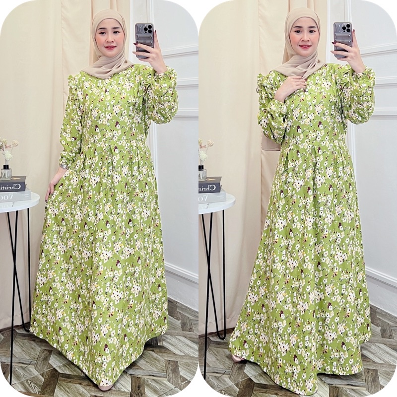 GAMIS JUMBO RAYON PREMIUM | KANCING DEPAN BUSUI | LENGAN PANJANG MUSLIMAH