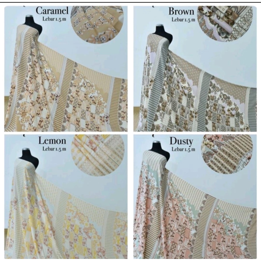 Kain MONTANA Original ready stok Prada Crepe Diorrsilk