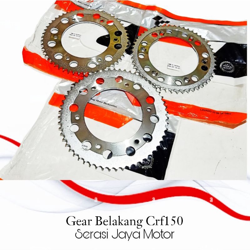 GEAR GIR BELAKANG CRF 150 55T