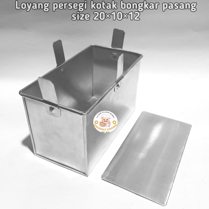 Loy Loyang Kotak Persegi Panjang Bongkar Pasang / Loyang Chiffon 201012
