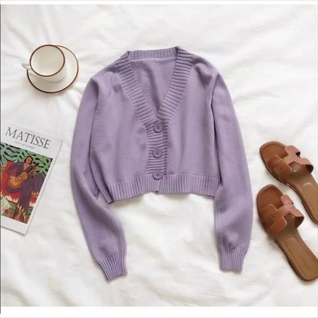 YA 856 - Bolero Cardigan liam  Oversize Rajut Crop Kancing Kardigan Rajut Best Seller