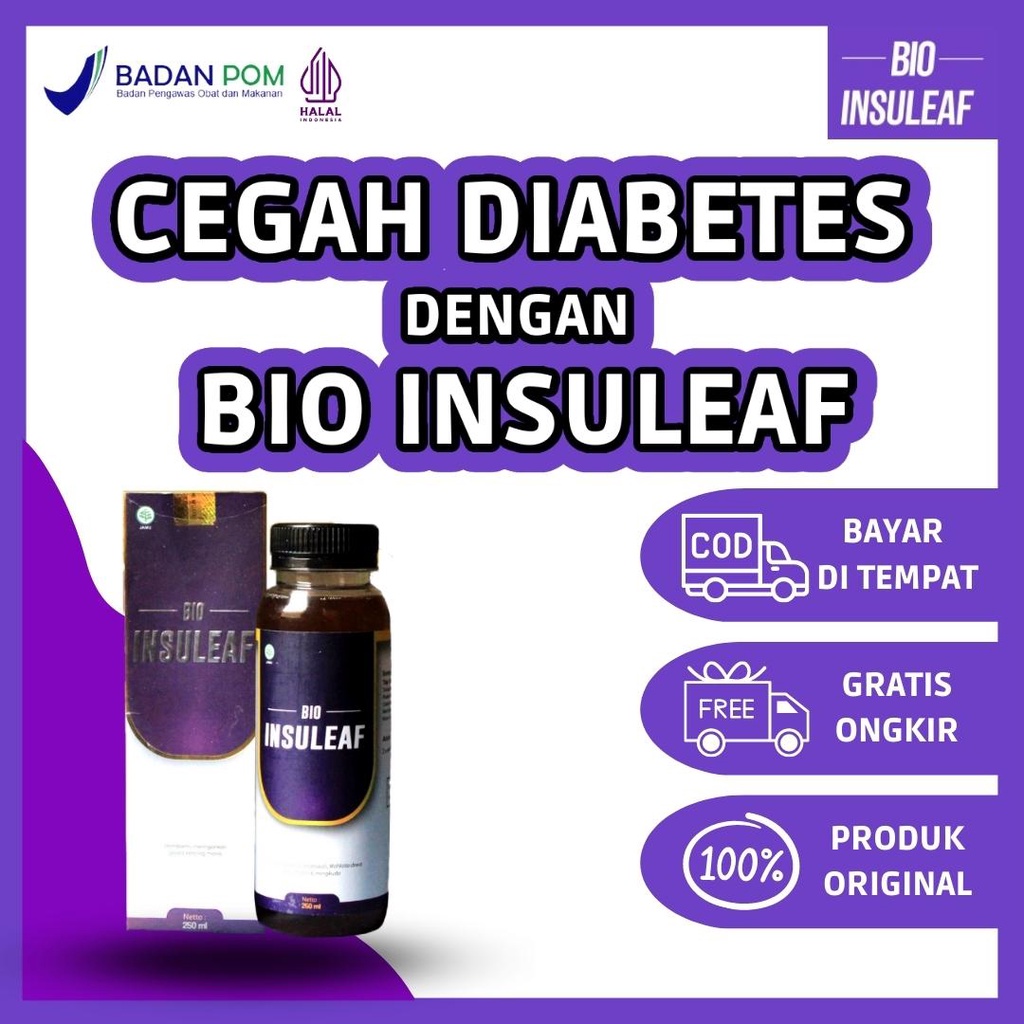 

Bio Insuleaf Herbal Original Solusi Tepat Atasi Kencing Manis, Diabetes, dan Bantu Tingkatkan Daya Tahan Tubuh, Turunkan Gula