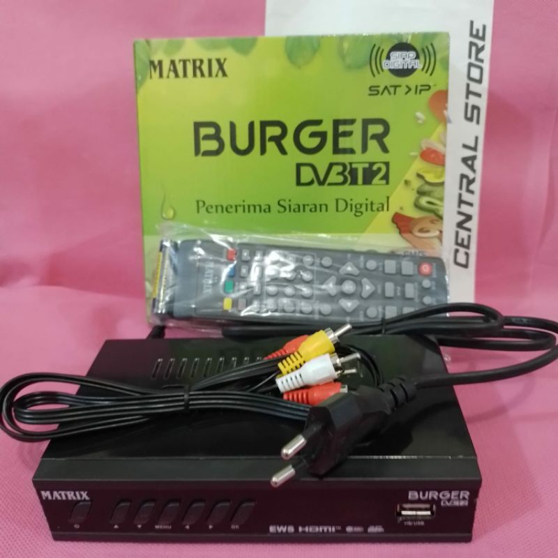 Set Top Box MATRIX BURGER HIJAU DVB-T2 ORIGINAL