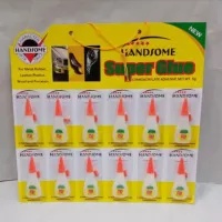 

Lem Cair Superglue Handsome Botol isi 12 pcs