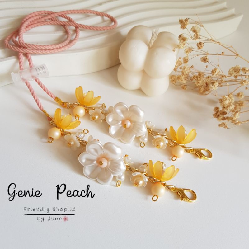 STRAP MASKER HIJAB  2 IN 1 GENIE /KONEKTOR MASKER HIJAB  / NECKLACE / KALUNG HIJAB /  KALUNG MASKER / NECKLACE / TALI MASKER / LANYARD MASK STOPER 2IN1