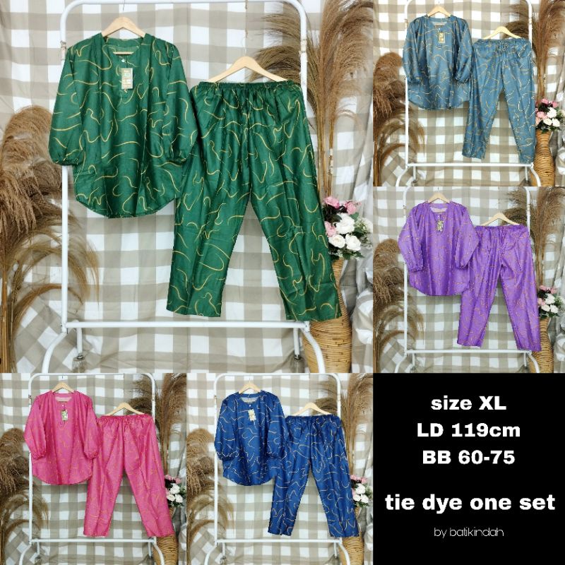 ONE SET CANTIK VIRAL SETELAN DEWASA BAHAN RAYON  MURAH. SIZE XL MUAT 60 - 70 KG.