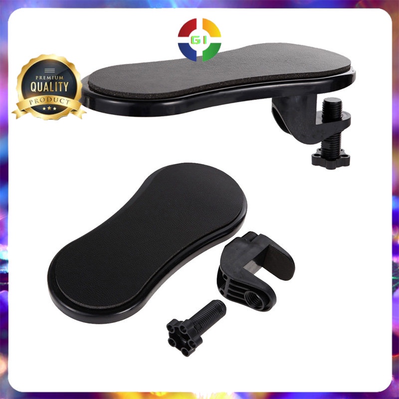 Sandaran Tangan Meja Kerja Komputer Arm Rest Pad Black COD