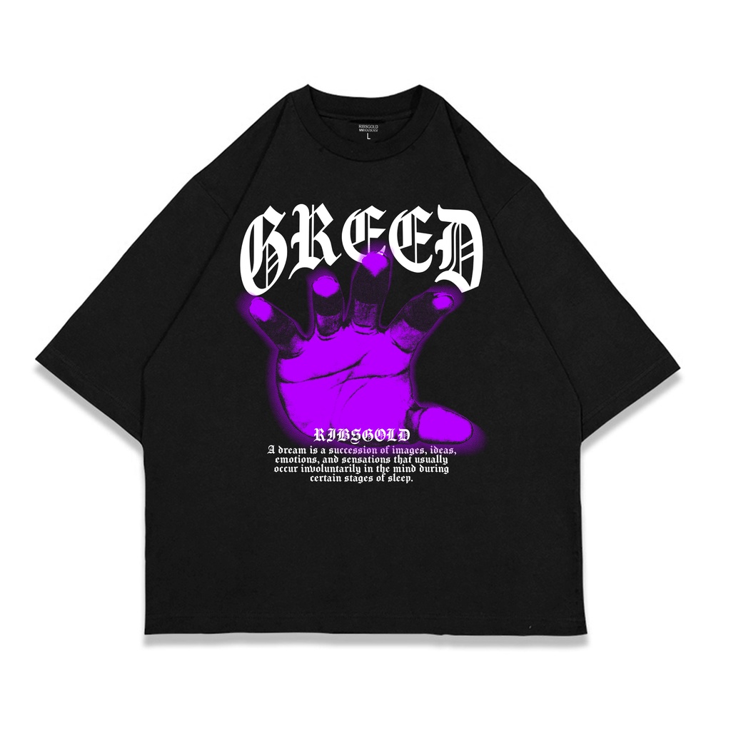 Ribsgold Kaos Oversize Graphic Pria - GreedHand