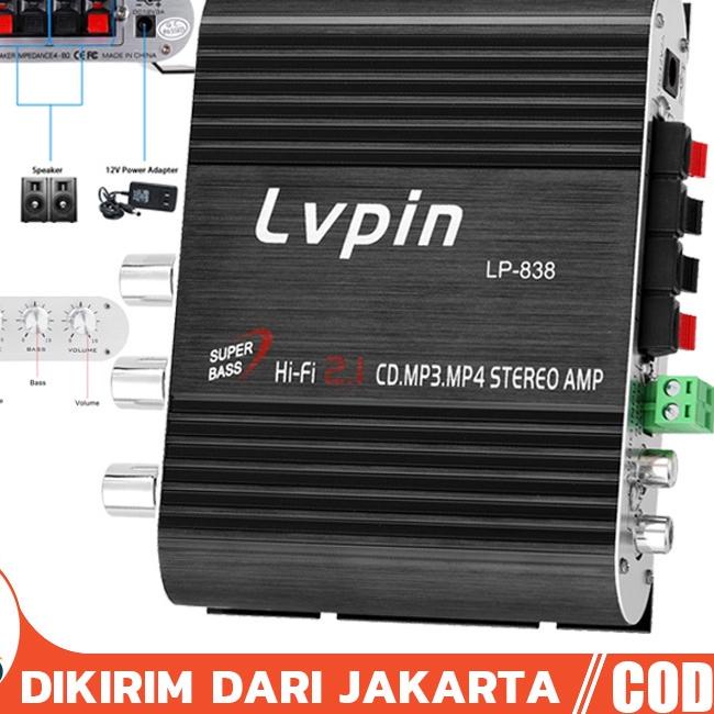 ← Ampli Mini HiFi Stereo Power Amplifier Treble Bass Booster 12V 2.1 Channel ☼