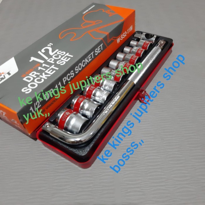 Mata Sok Set 11Pc Iwt 12Pt 1/2Dr Kunci Sok Sock Set Iwt 11 Pc 12 Pt