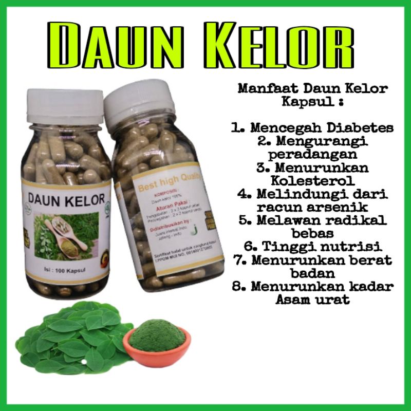 

Daun Kelor Kapsul isi 100