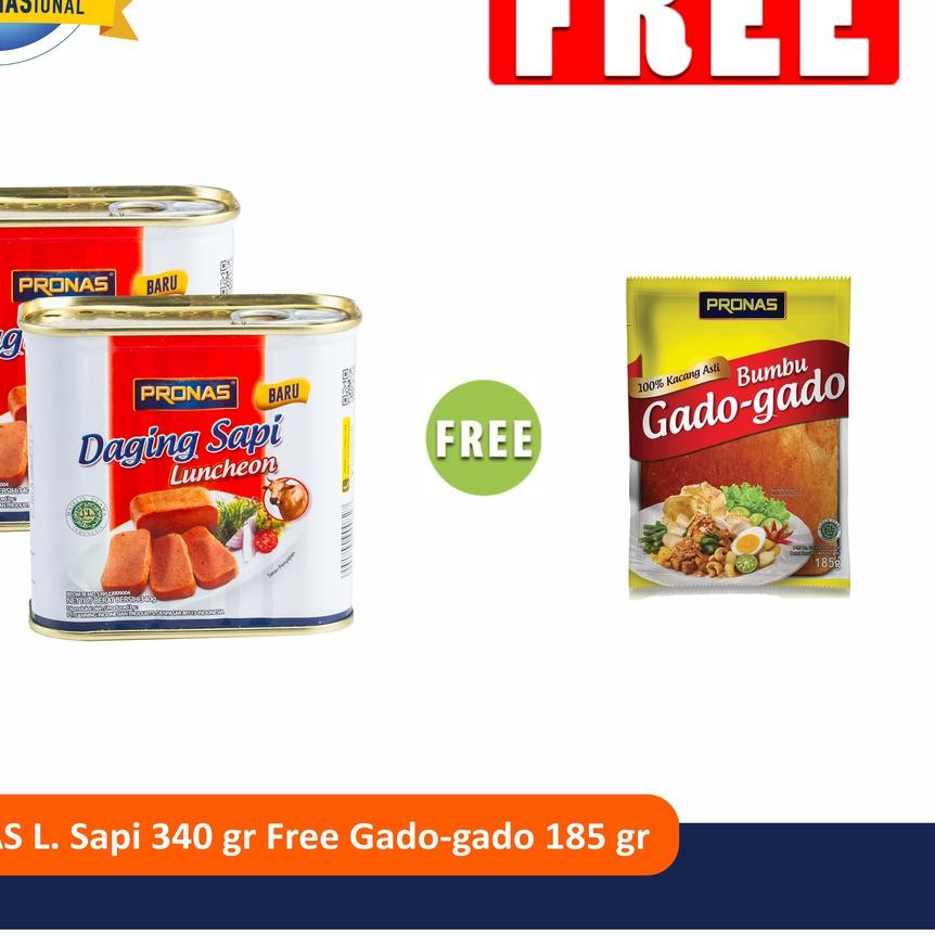 

➮ PRONAS Paket Excusive Luncheon Sapi 340 g FREE Gado-Gado 185 g ✥