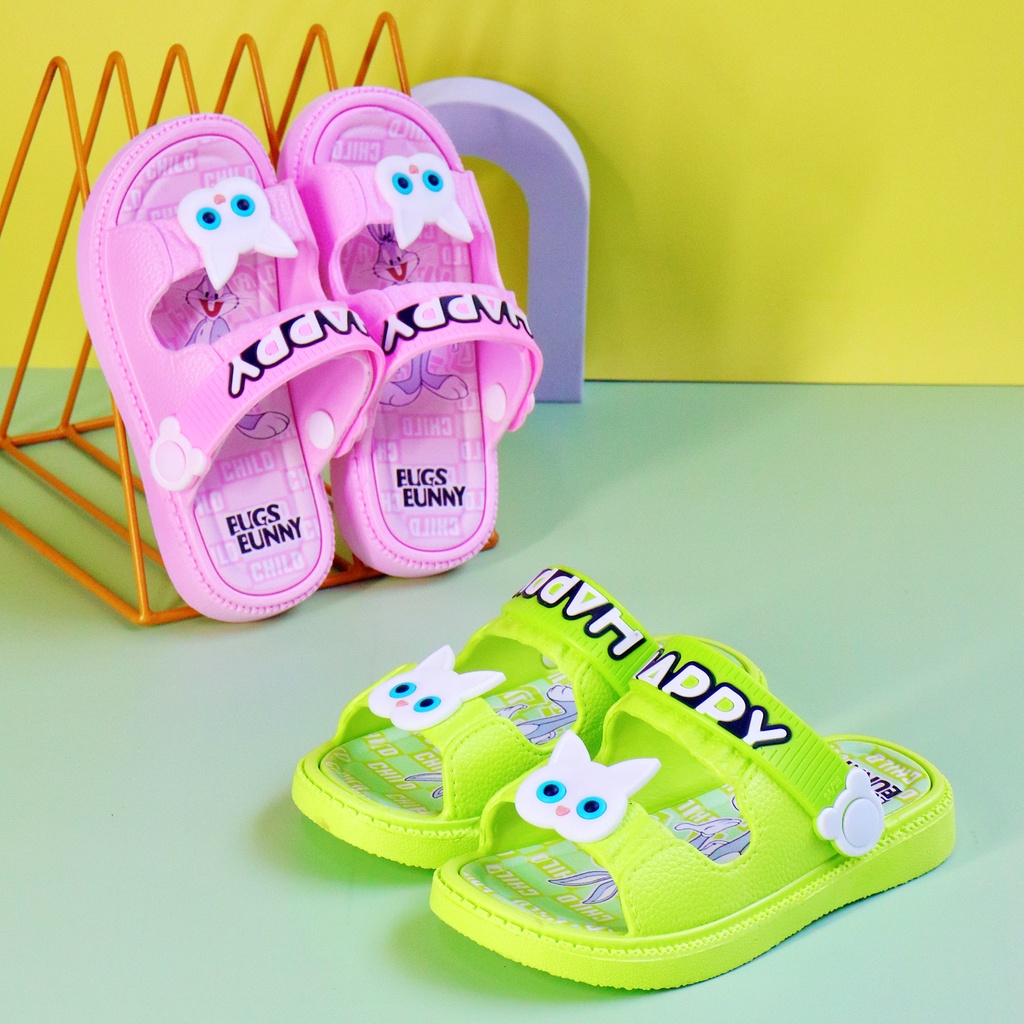 Okaybaby B267 Sandal Slop Anak Laki-laki Perempuan Cewek Motif Karakte Lucu