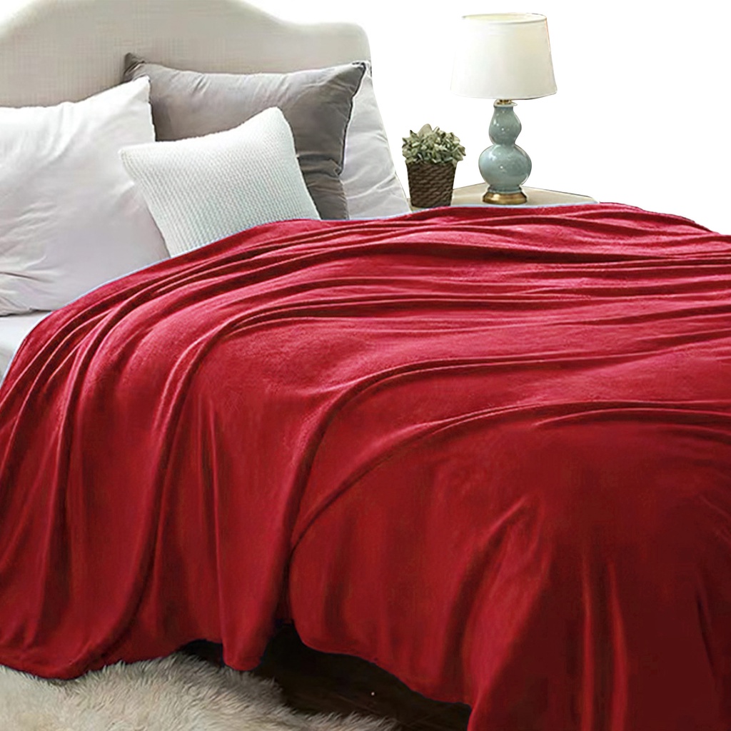 Partyhouse HK510 Selimut Bulu Halus Polos Selimut Bulu UKuran 150x200cm Selimut Bulu Halus Terpopuler