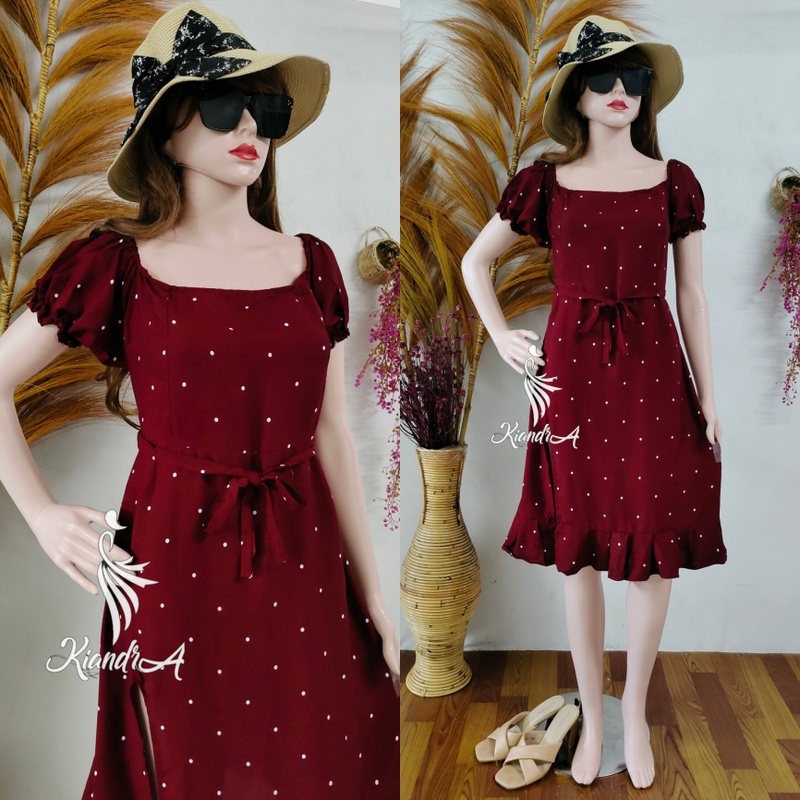 Kiandra - Dress Korea Belah Samping