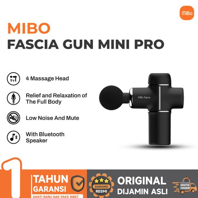 Promo Mibo Fascia Massage Gun Mini Pro with Speaker Bluetooh Alat Pijat