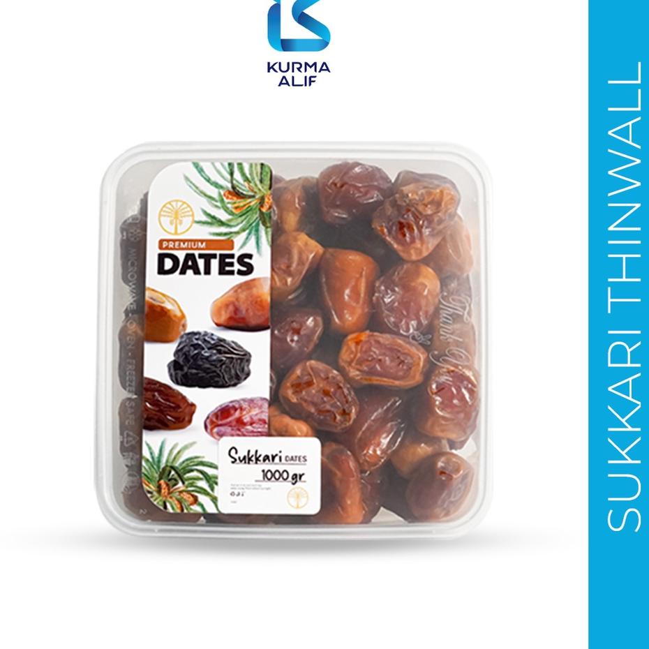 

trx3u8Ti Kurma Sukari Thinwall 1 Kg - Kurma Raja Basah Premium Quality