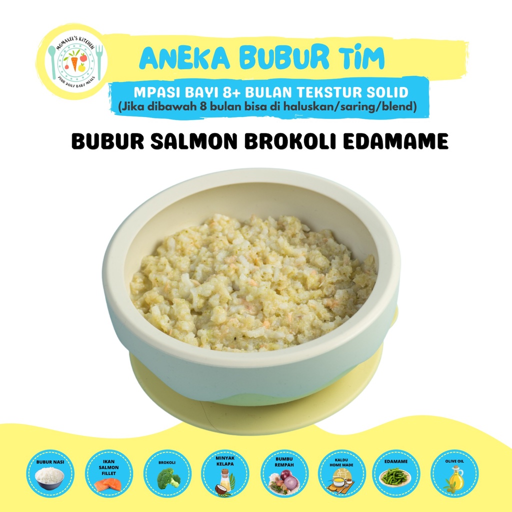 BUBUR SALMON BROKOLI EDAMAME (MPASI FROZEN)
