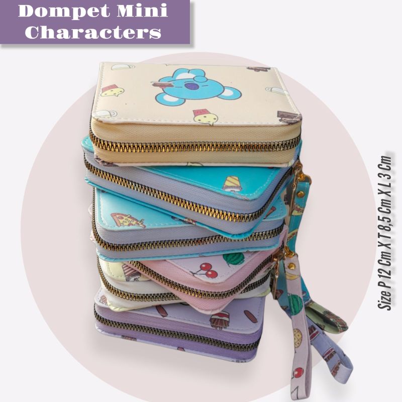 MINI WALLET PRINTING LUCU/DOMPET WANITA MINI ALA KOREAN  MODE