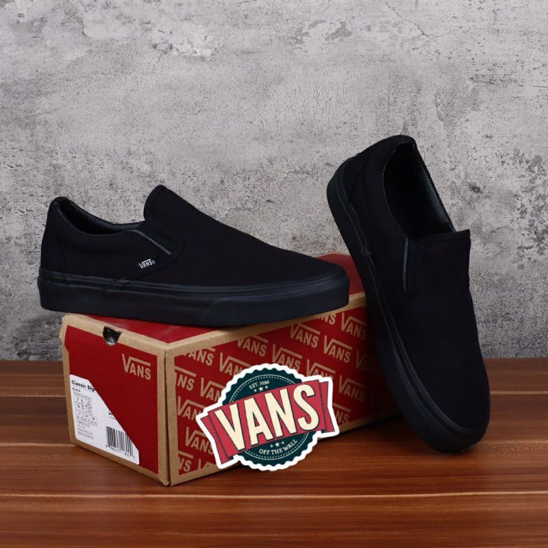 SEPATU VANS SLIP ON CASUAL CEWEK COWOK UKURAN 36 SAMPAI 44