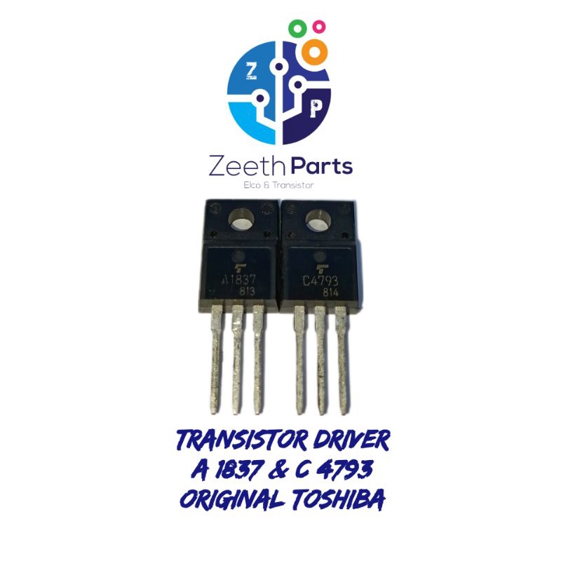 TRANSISTOR TOSHIBA A1837 C4793 ORIGINAL / A 1837 C 4793 1pasang