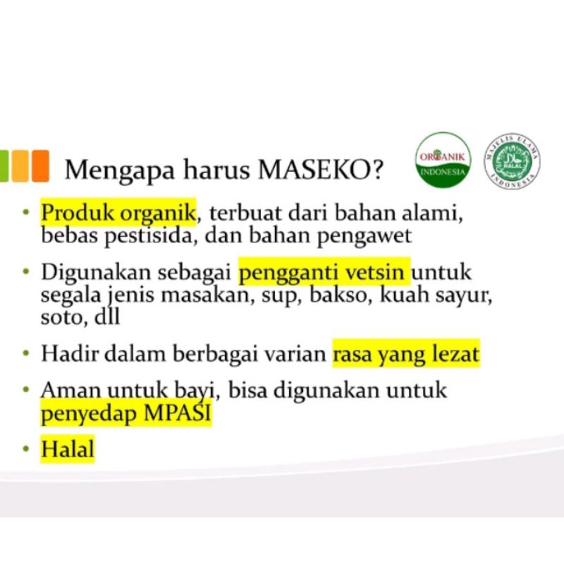 Maseko Kaldu Organik kemasan botol/ Refill/ Kaldu MPASI