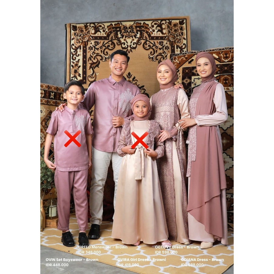 Zoya Sarimbit Keluarga Muslim Couple OVCTAV Collections/Sarimbit lebaran ZOYA 2023/Silk Road Collect