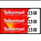 voucher Telkomsel 2,5gb area jateng
