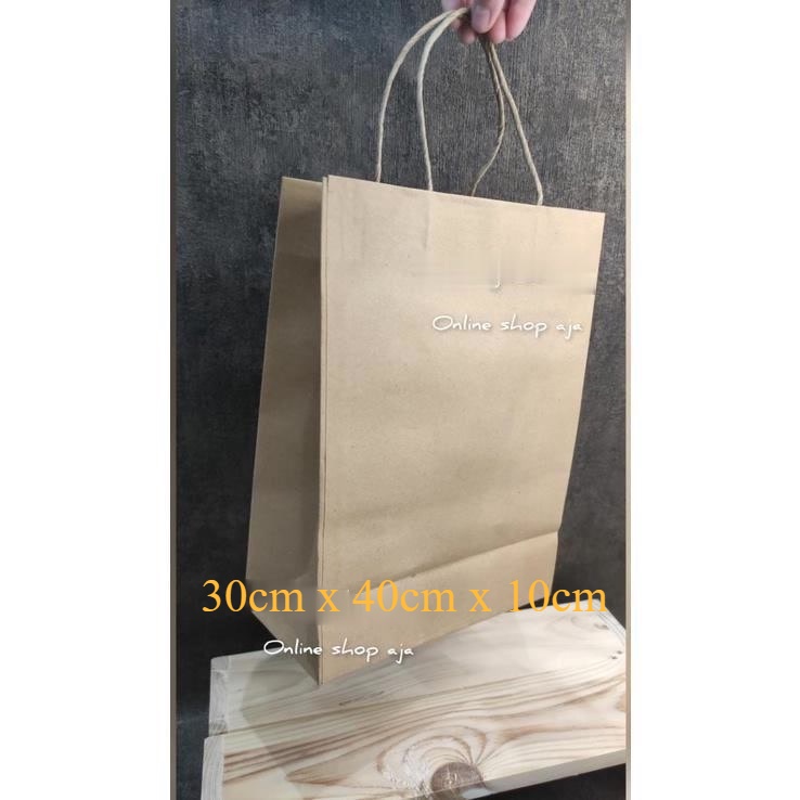 PAPER BAG KRAFT POLOS KRAF KERTAS KADO JUMBO