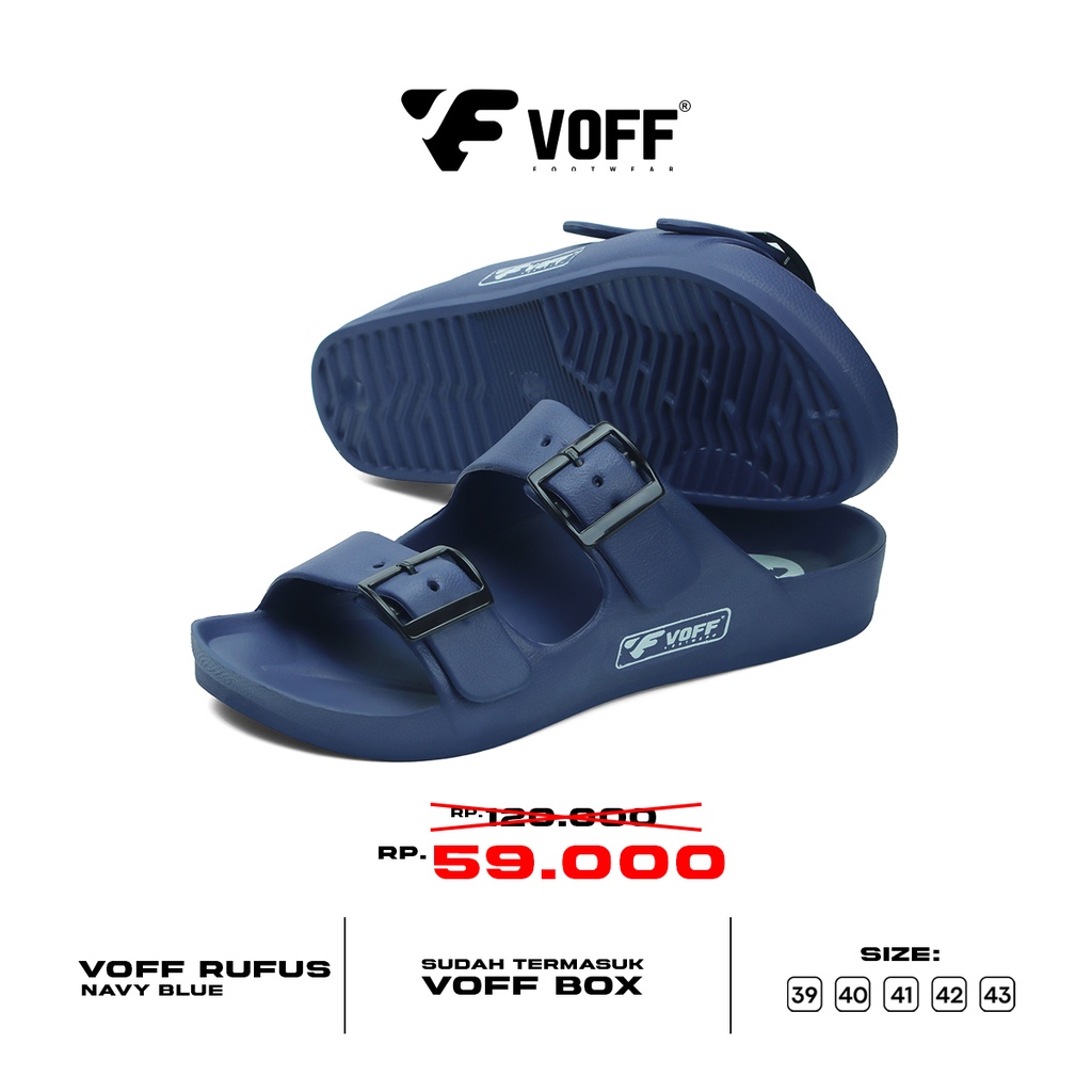 Voff Official Store - Rufus Navy | Slippers | Sandal Unisex