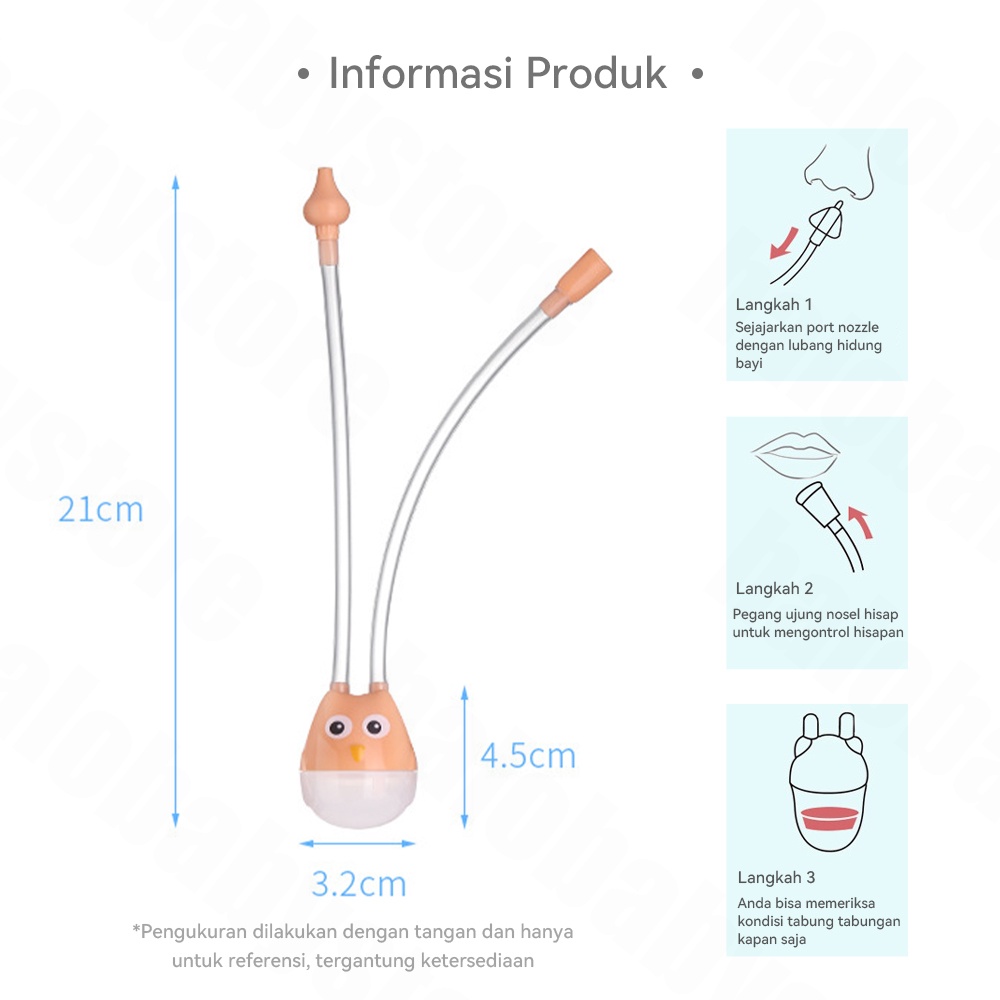 Halo Baby penyedot ingus bayi Nasal Aspirator Alat Sedot/Alat sedot ingus bayi Hidung Bayi  Import Model Selang