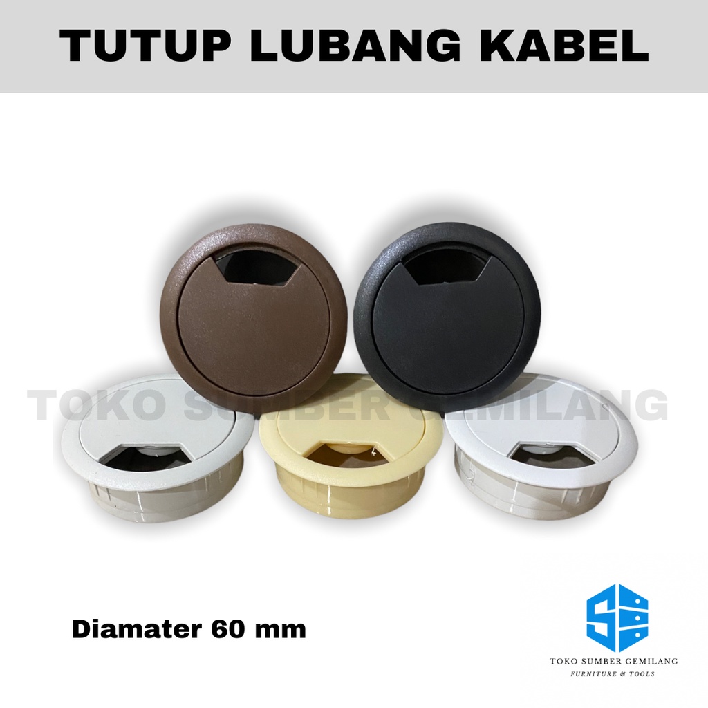 Tutup Lubang Kabel / Grommet Cable / Tutup Lubang Kabel Meja / Kabel/ Tutup Kabel