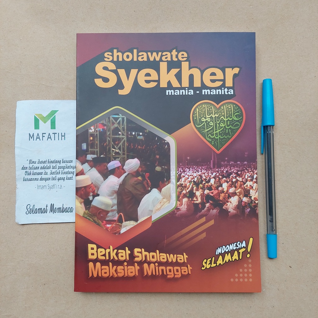 Buku Sholawate Syekher Mania-Manita Kumpulan Sholawat Lengkap Habib Syech Beserta Artinya Terjemah T
