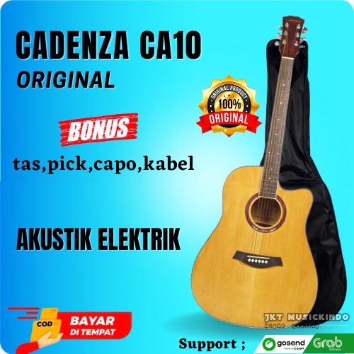 GITAR AKUSTIK ELEKTRIK CADENZA CA10 ORIGINAL GUITAR AKUSTIK ELEKTRIK