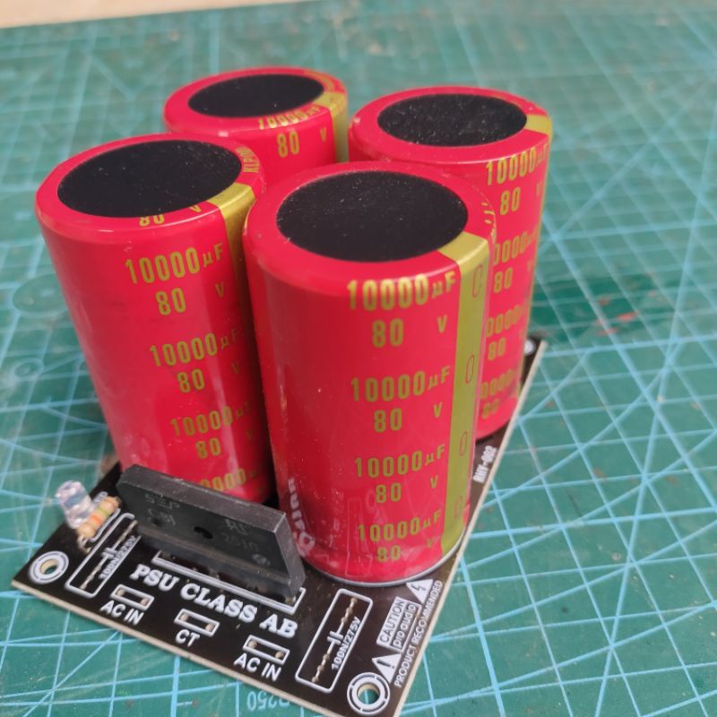 PSU 4 ELCO 80V10000UF 35 AMPER DIODA TINGGAL COLOK TRAVO