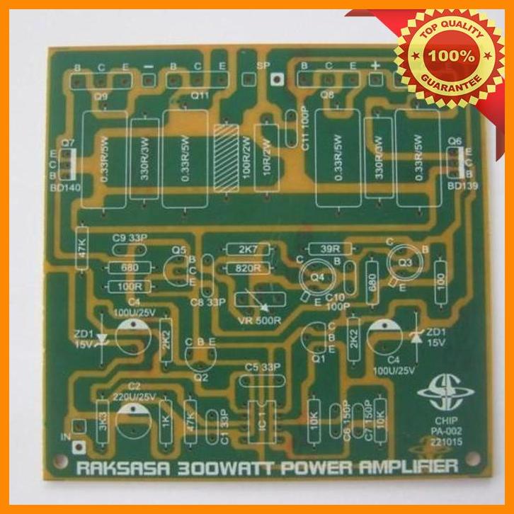 (DDS) PCB Raksasa 300 Watt OCL Power Amplifier Saturn PA-002