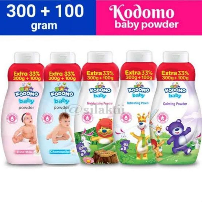 KODOMO BABY POWDER 400GR BEDAK BAYI BEDAK TABUR BAYI BEDAK KULIT BEDAK KECANTIKAN WEDAK KODOMO