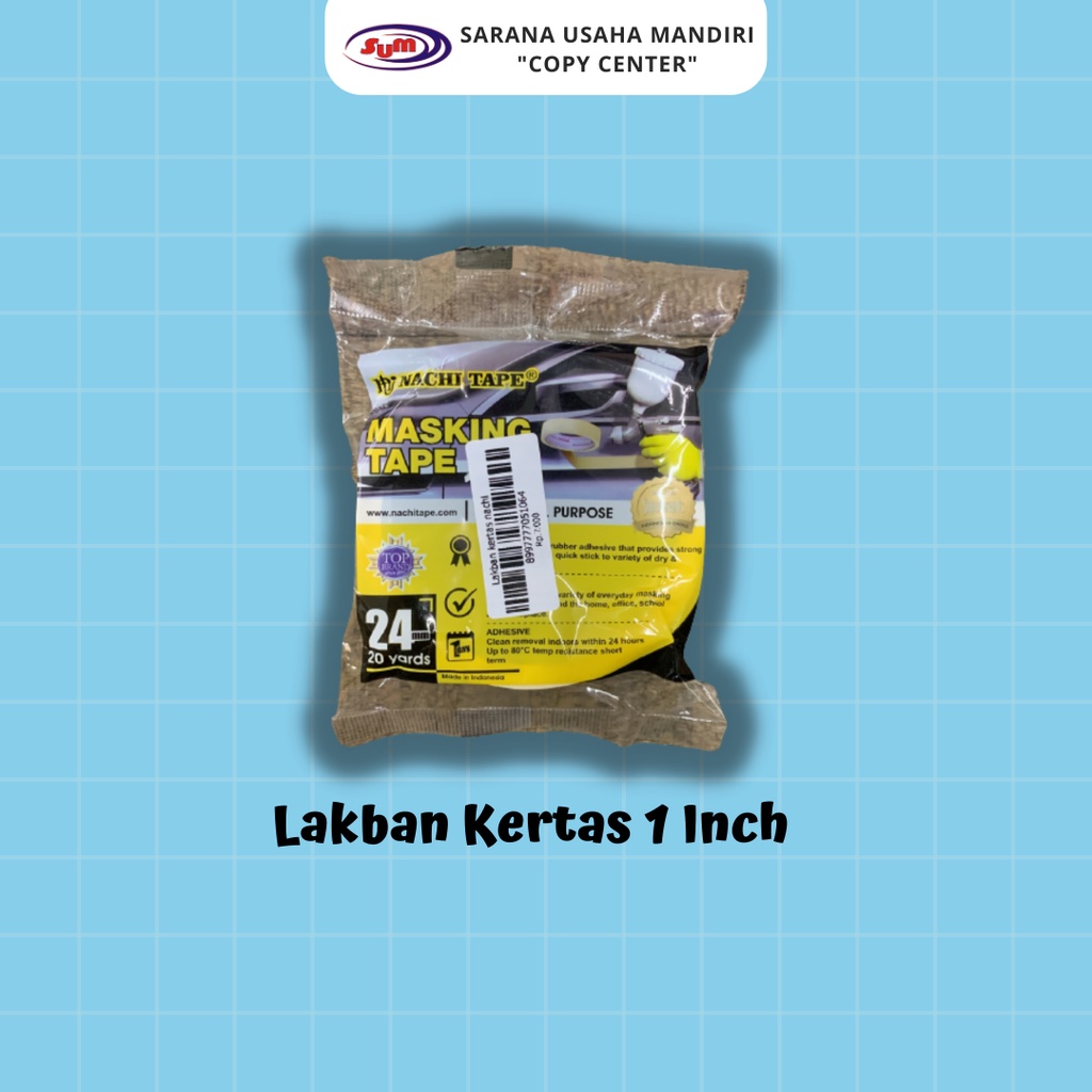 

Masking Tape - Lakban Kertas Nachi 1 Inch