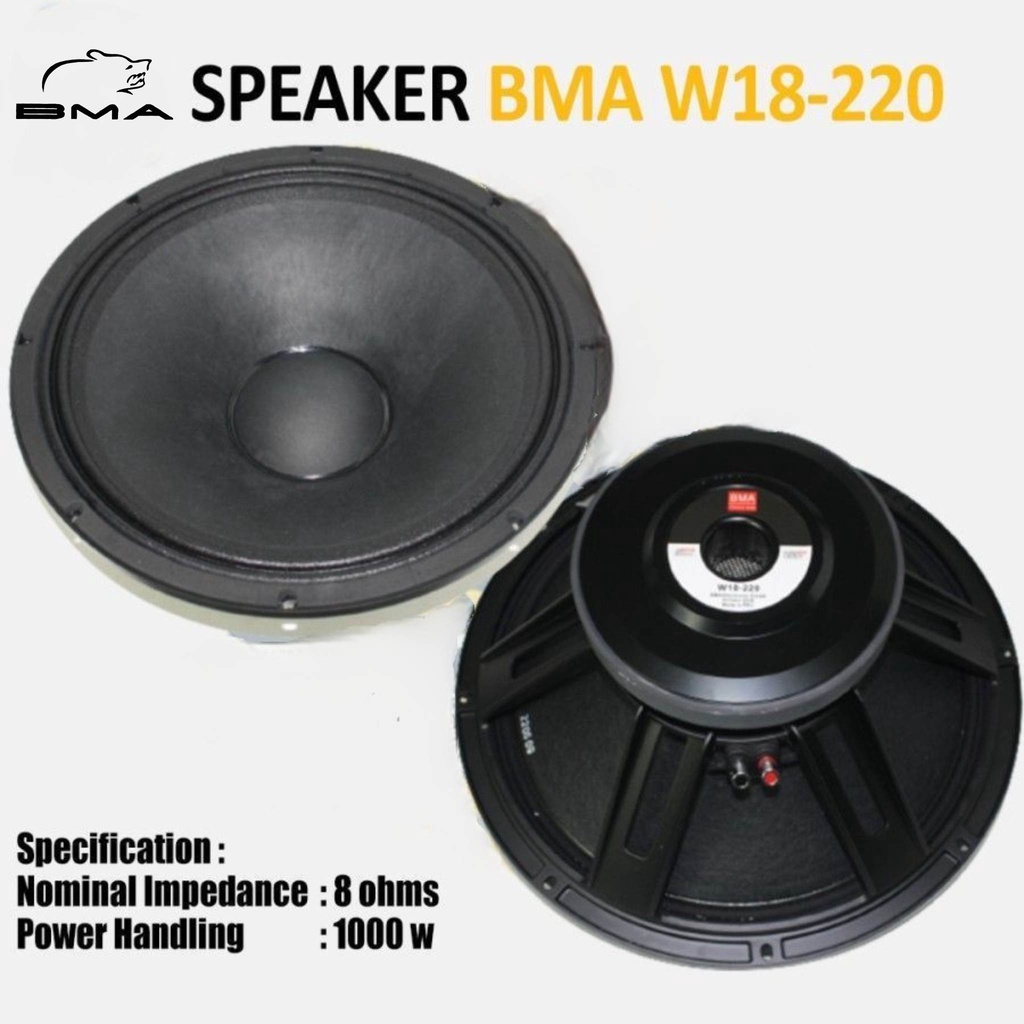 Speaker Komponen BMA W18-220 Spiker Komponen BMA Speker Komponen BMA